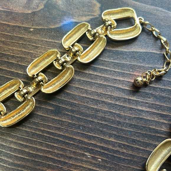 Chunky Gold Link Necklace - Picture 9 of 13